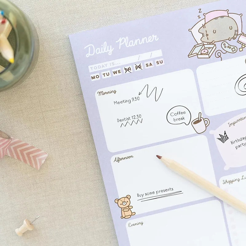 Pusheen – „Moments“ kolekcijos dienų planuoklis, 54 lapai, A5