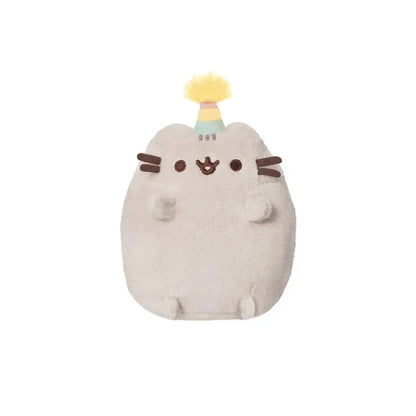 Pusheen – pliušinis žaislas su gimtadienio kepurėle, 12 cm