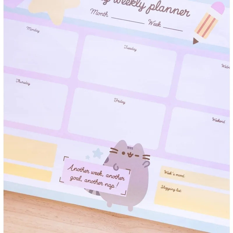 Pusheen – savaitinis planuotojas iš „Foodie“ kolekcijos, 54 puslapiai, A3 formatas