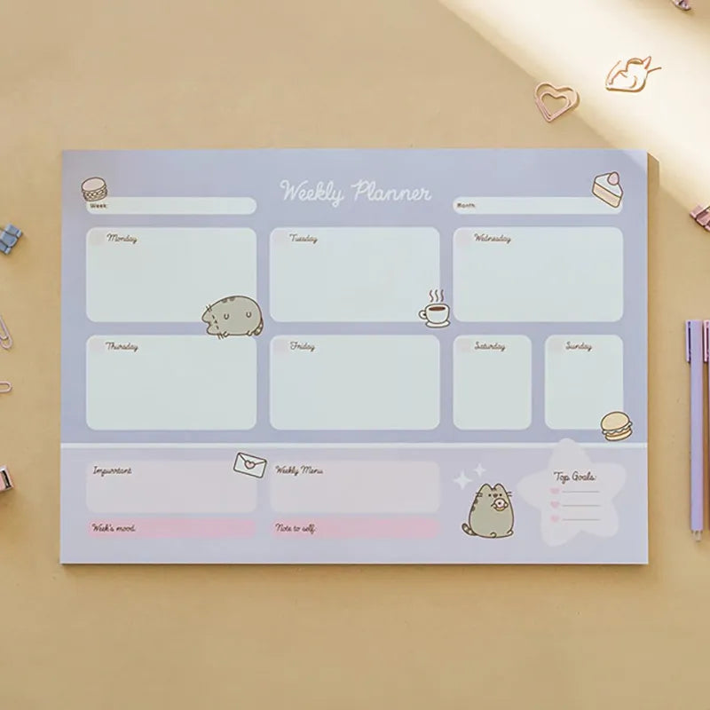 Pusheen – savaitinis planuotojas iš „Moments“ kolekcijos, 54 puslapiai, A3