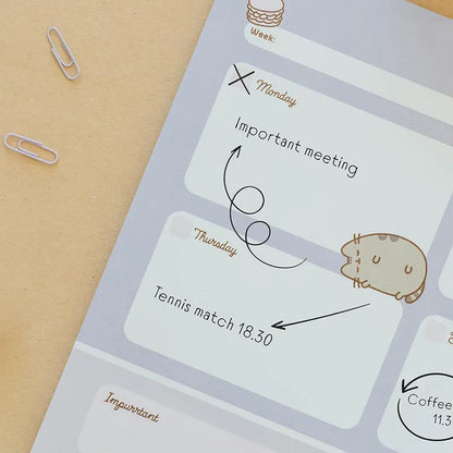 Pusheen – savaitinis planuotojas iš „Moments“ kolekcijos, 54 puslapiai, A3
