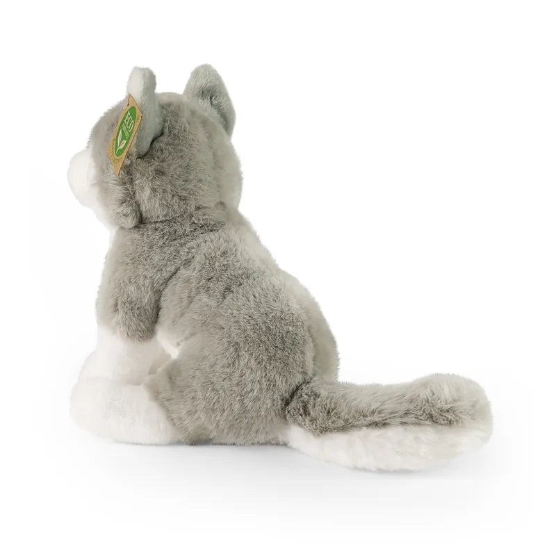 Rappa – pliušinis tikroviškas sėdintis haskis, 23 cm, ekologiška „Soft Collection“ kolekcija