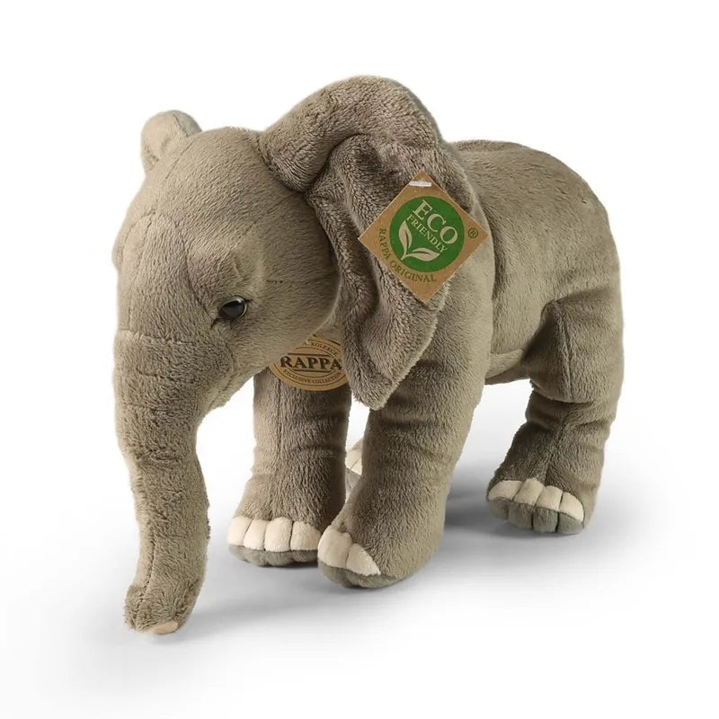 Rappa – tikroviškas pliušinis Afrikos dramblys, 28 cm, ekologiškas