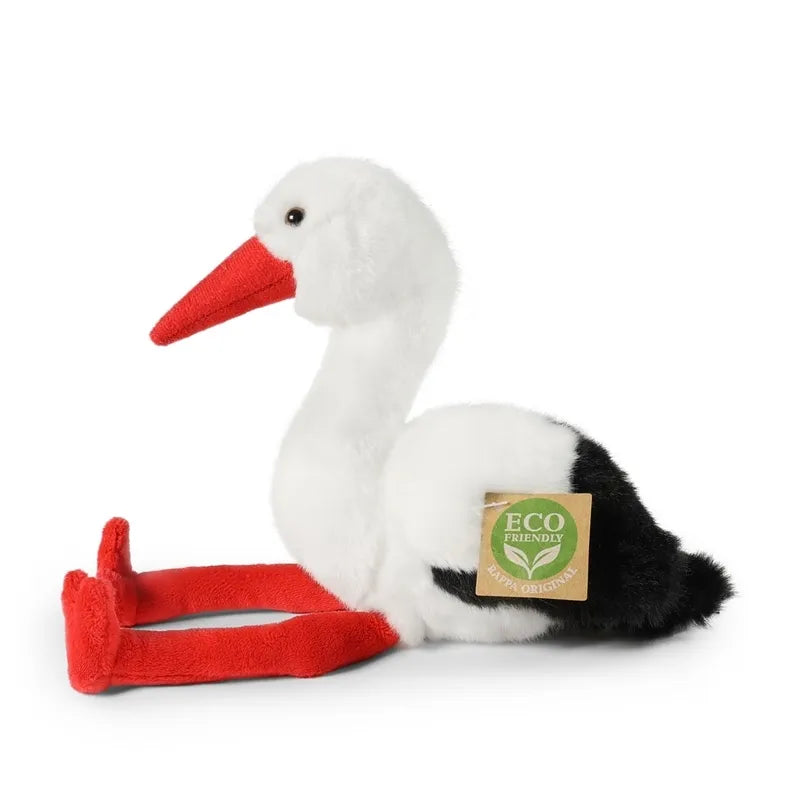 Rappa – tikroviškas pliušinis gandras, 20 cm, ekologiškas