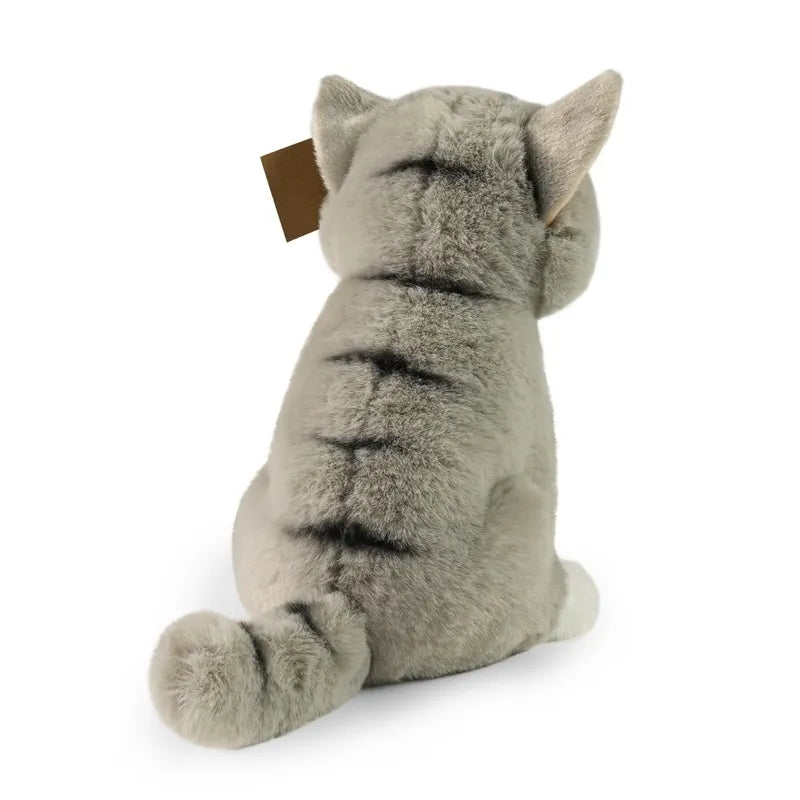 Rappa – tikroviškas pliušinis sėdintis katinas, pilkas, 23 cm, Eco-Friendly Soft Collection