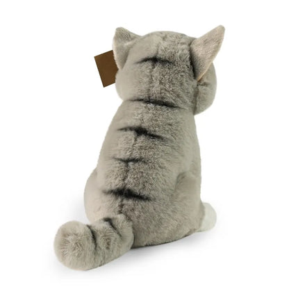 Rappa – tikroviškas pliušinis sėdintis katinas, pilkas, 23 cm, Eco-Friendly Soft Collection