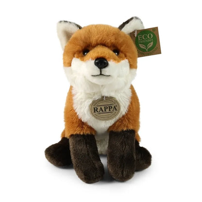 Rappa – tikroviškas pliušinis sėdintis lapės minkštas žaislas, 23 cm, Eco-Friendly Soft kolekcija
