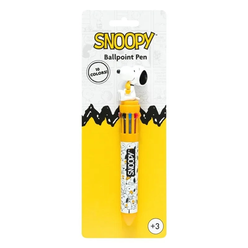 Snoopy – 10 spalvų automatinis tušinukas su 3D figūrėle iš „Lazy Days“ kolekcijos