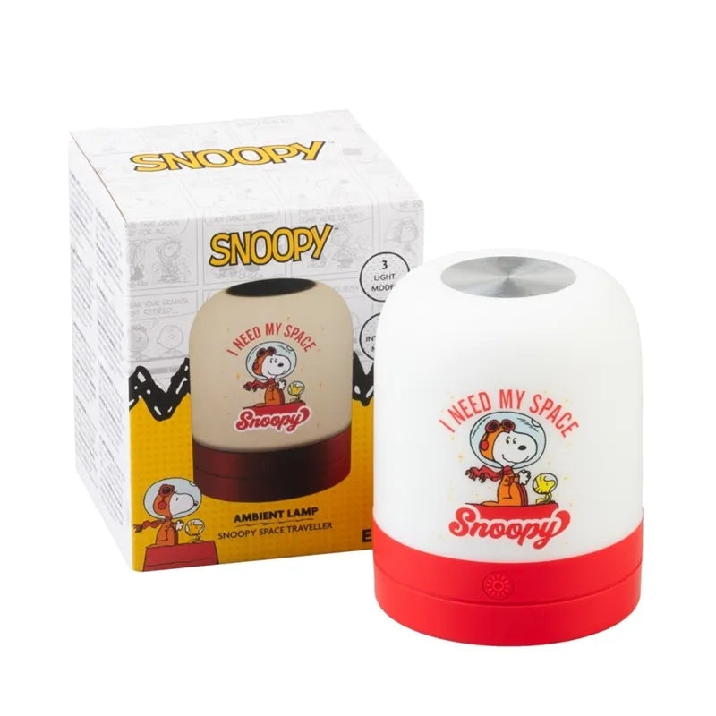 Snoopy belaidė USB-C LED naktinė lempa vaikams su reguliuojamu ryškumu