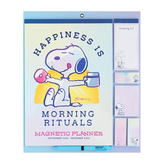 Snoopy – magnetinis kalendorius / mėnesio planuoklis 2026/2027 (30 x 34 cm)