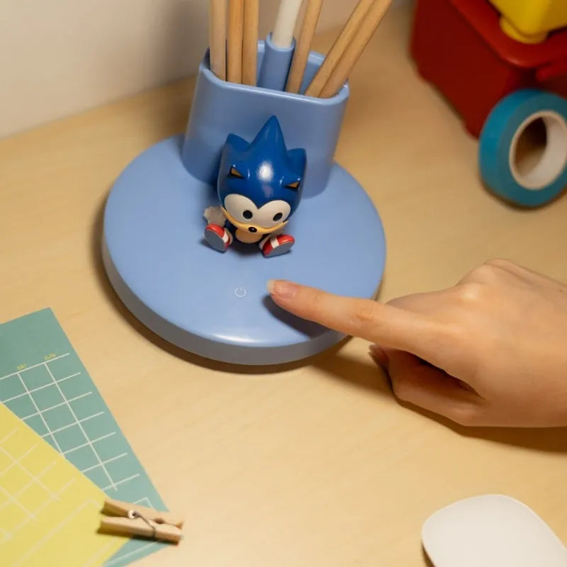 „Sonic“ lanksti LED stalinė lempa vaikams su organizatoriumi, belaidė, įkraunama per USB-C, reguliuojamo ryškumo