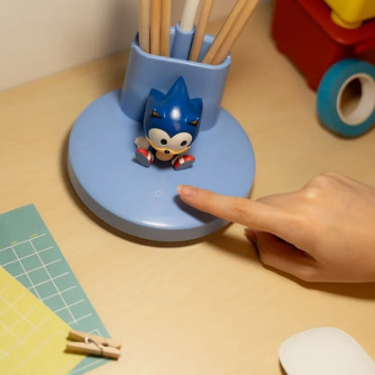 „Sonic“ lanksti LED stalinė lempa vaikams su organizatoriumi, belaidė, įkraunama per USB-C, reguliuojamo ryškumo