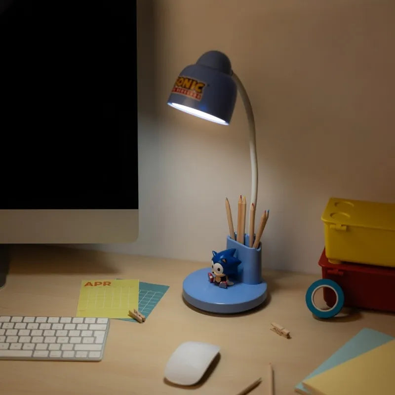 „Sonic“ lanksti LED stalinė lempa vaikams su organizatoriumi, belaidė, įkraunama per USB-C, reguliuojamo ryškumo