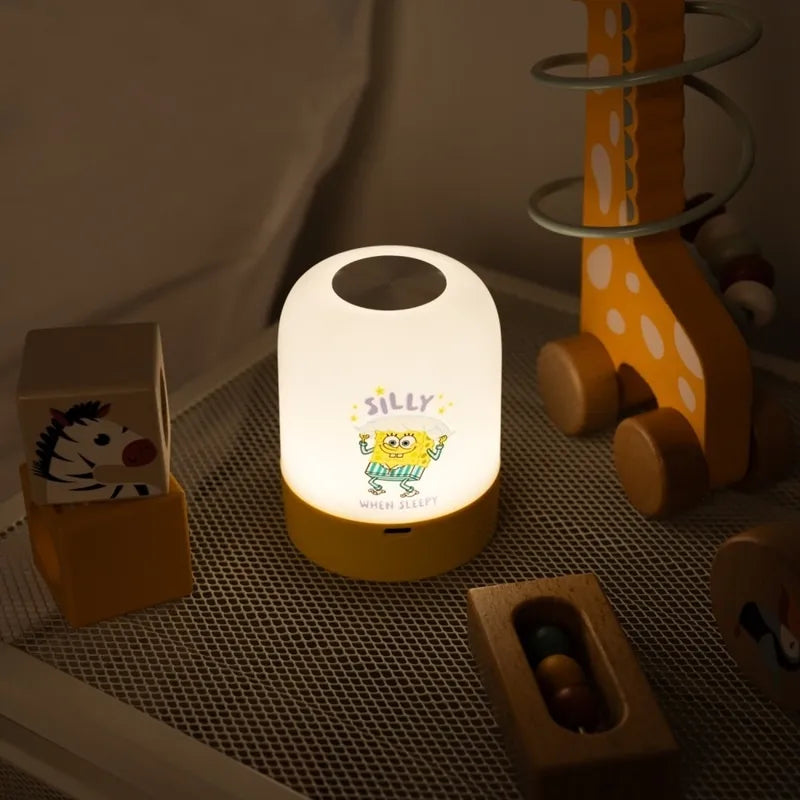 „SpongeBob“ belaidė USB-C LED naktinė lempa vaikams su reguliuojamu ryškumu