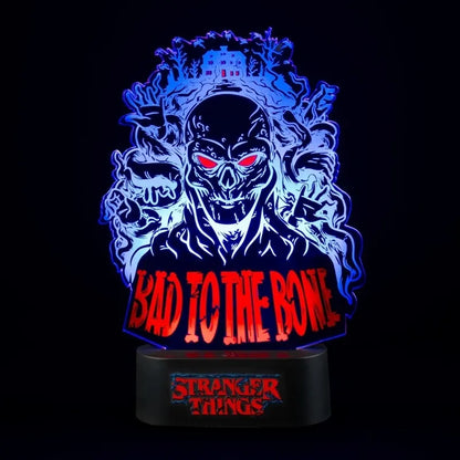 Stranger Things – LED naktinė lempa „Bad To The Bone“ (16 x 24 cm)