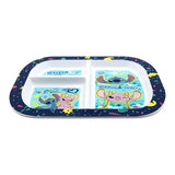 Vaikiška lėkštė Disney Stitch su skyreliais, tinkama naudoti mikrobangų krosnelėje (19,5 x 22 cm)